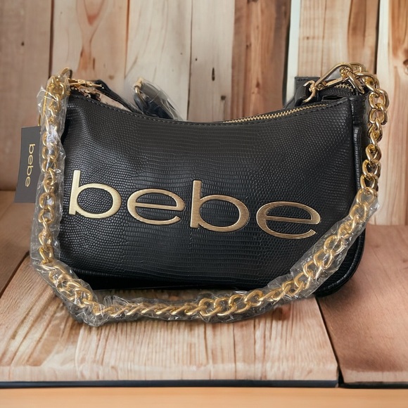 bebe Handbags - NWT BEBE SHOULDER BAG -Black